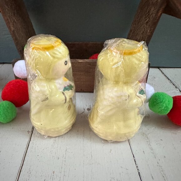 Vintage Christmas Angel Candle Pair Xmas Candles Christmas Decor - Picture 5 of 6